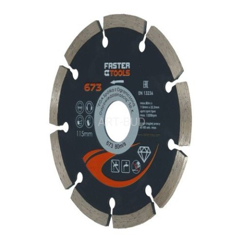 Tarcza diamentowa segmentowa 230 x 2,8 676 Faster Tools Tarcza diamentowa segmentowa 230 x 2,8 676 Faster Tools