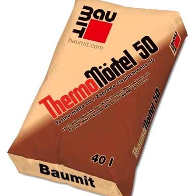 Zaprawa murarska ciepłochronna ThermoMörtel 50 Baumit Zaprawa murarska ciepłochronna ThermoMörtel 50 Baumit