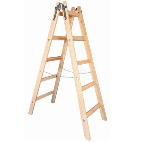 Drabina drewniana dwustronna 4 szczeblowa Standard , 124cm Drabina drewniana dwustronna 4 szczeblowa Standard , 124cm