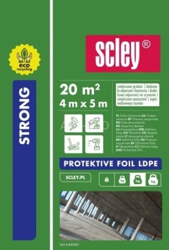 Folia ochronna LDPE*ECO 4 x 5 m grub.0,06 mm KAEM Folia ochronna LDPE*ECO 4 x 5 m grub.0,06 mm KAEM